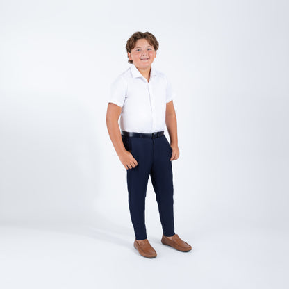 Navy Pinstripe Dress Pants