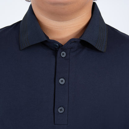 Navy Logo Polo
