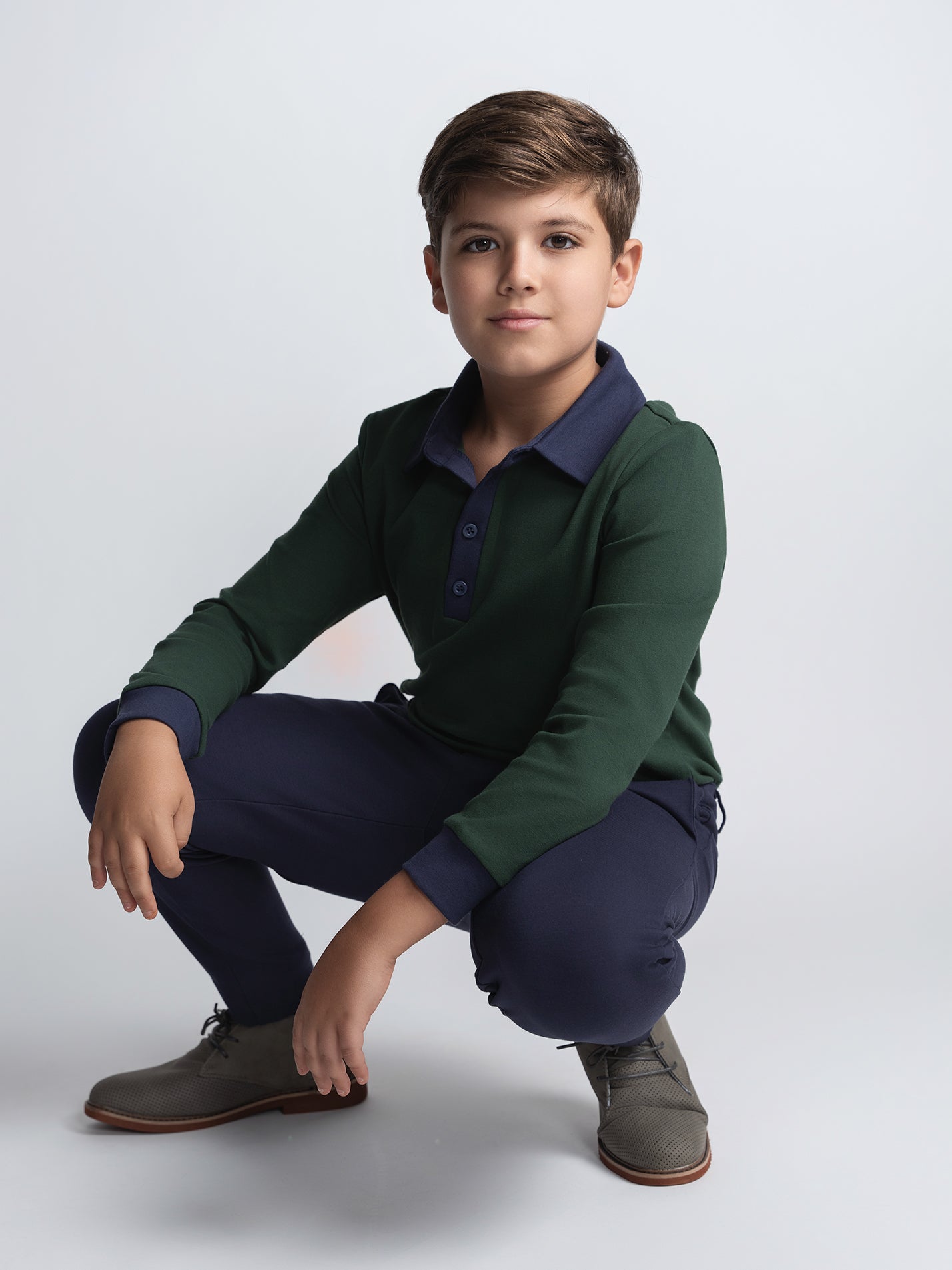 Navy Stretch Pants Husky Boys 