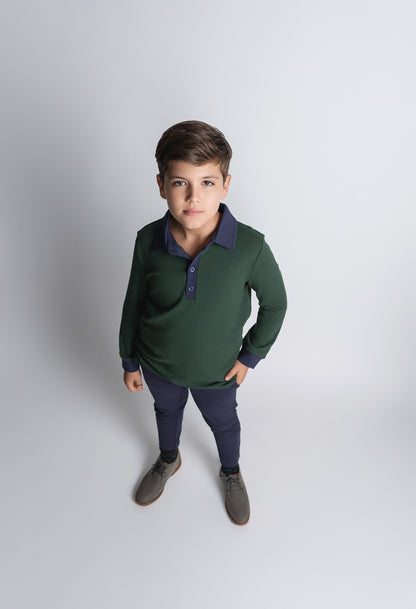 Navy Stretch Pants Husky Boys 