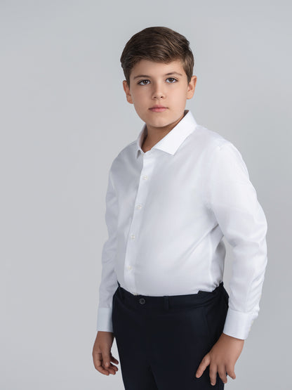 White Non-Iron Dress Shirt Husky Boys