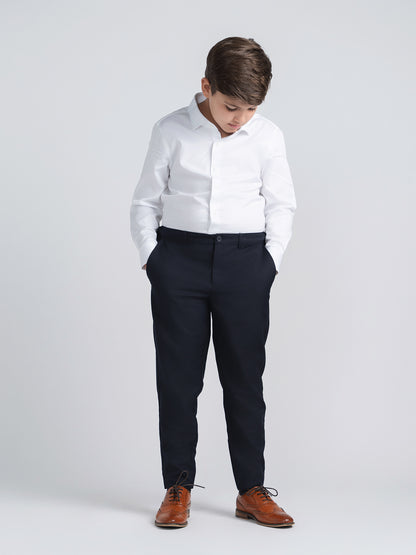 White Non-Iron Dress Shirt Husky Boys