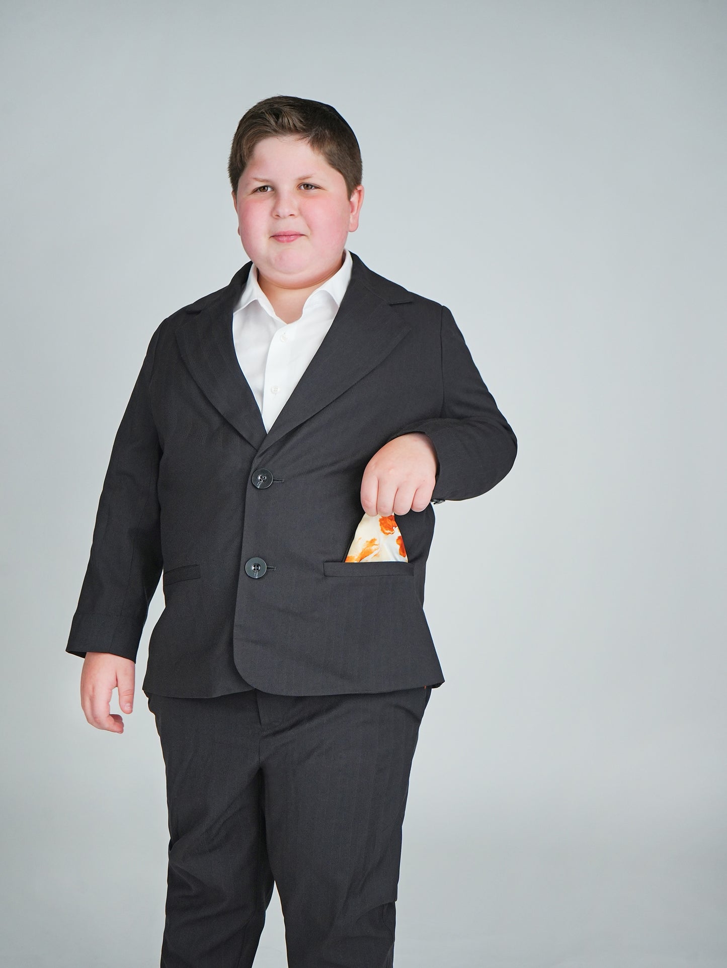 black on black blazer pocket detail husky boys