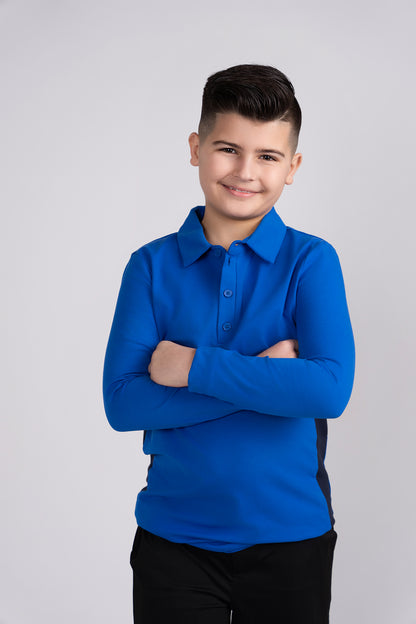 cobalt panel polo husky boys