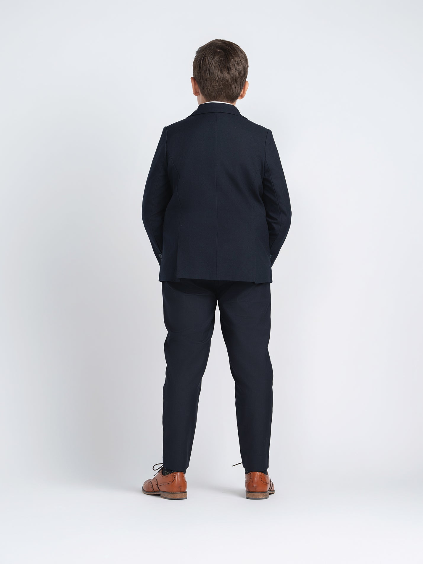 dark navy suit blazer husky boys