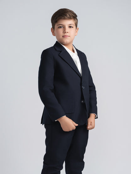 dark navy suit blazer husky boys