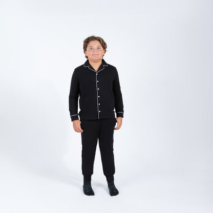 grandpa pajamas husky boys  