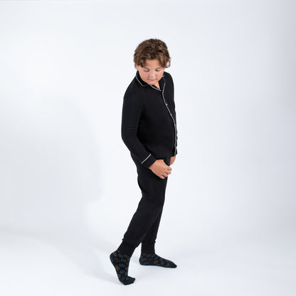 grandpa pajamas husky boys  