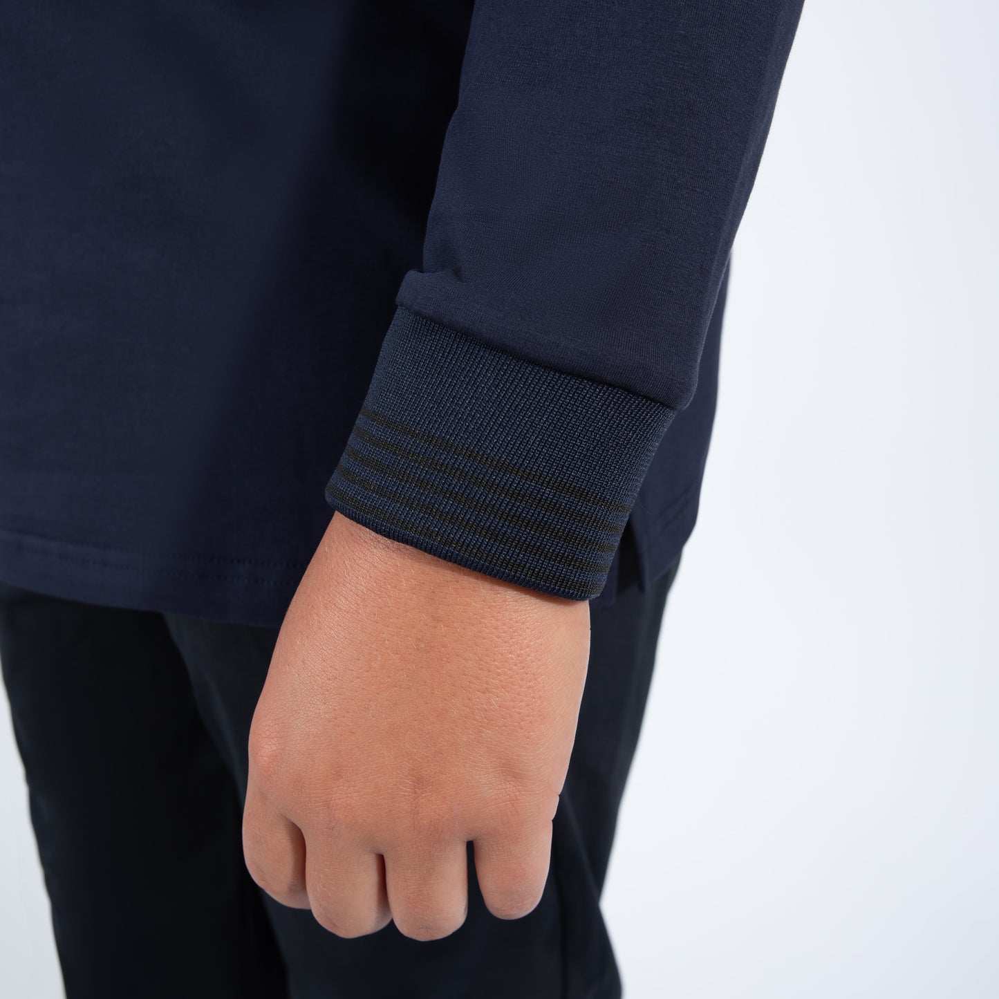 navy Logo Polo husky boys