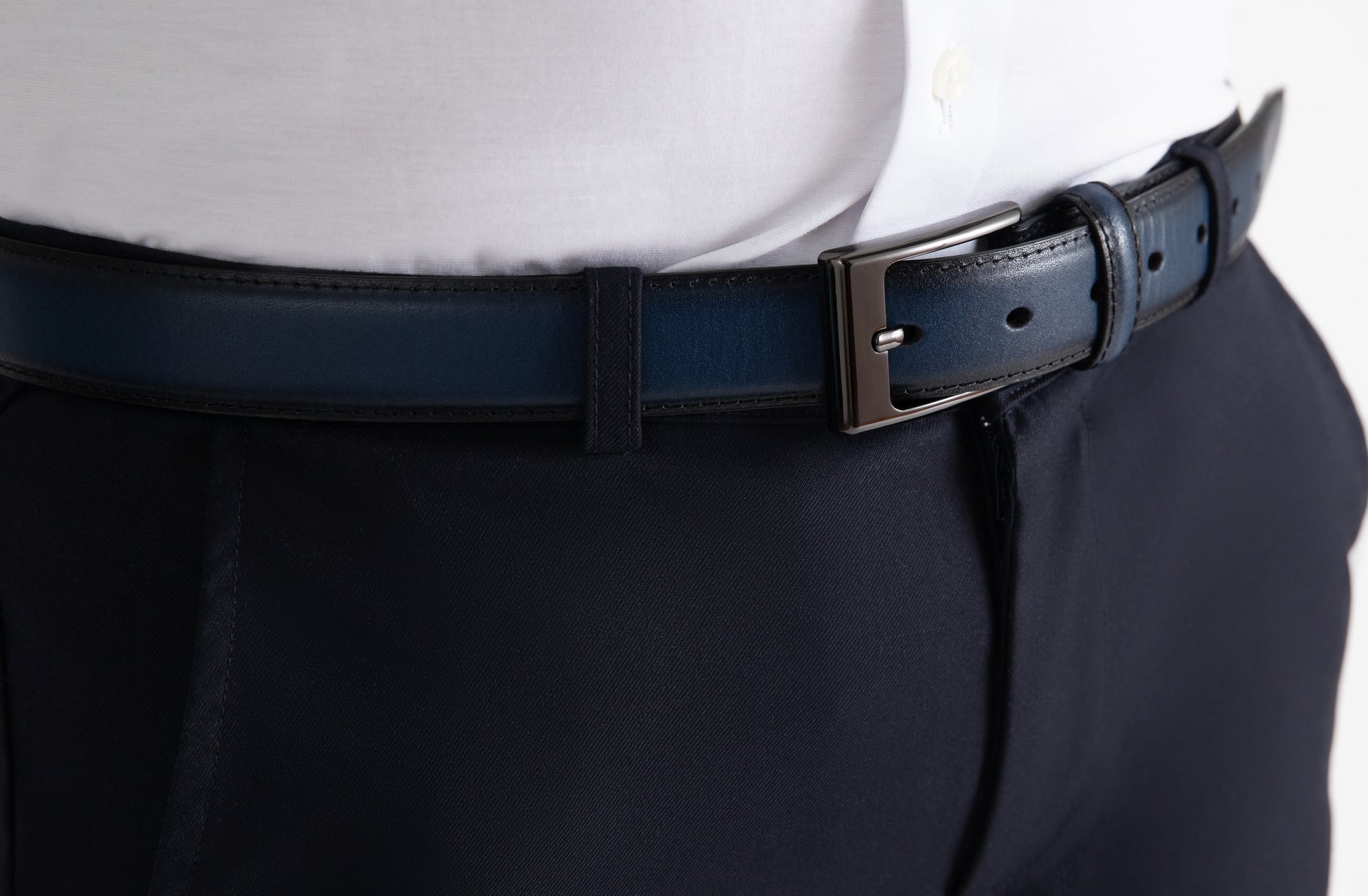 navy twill husky boys dress pants belted