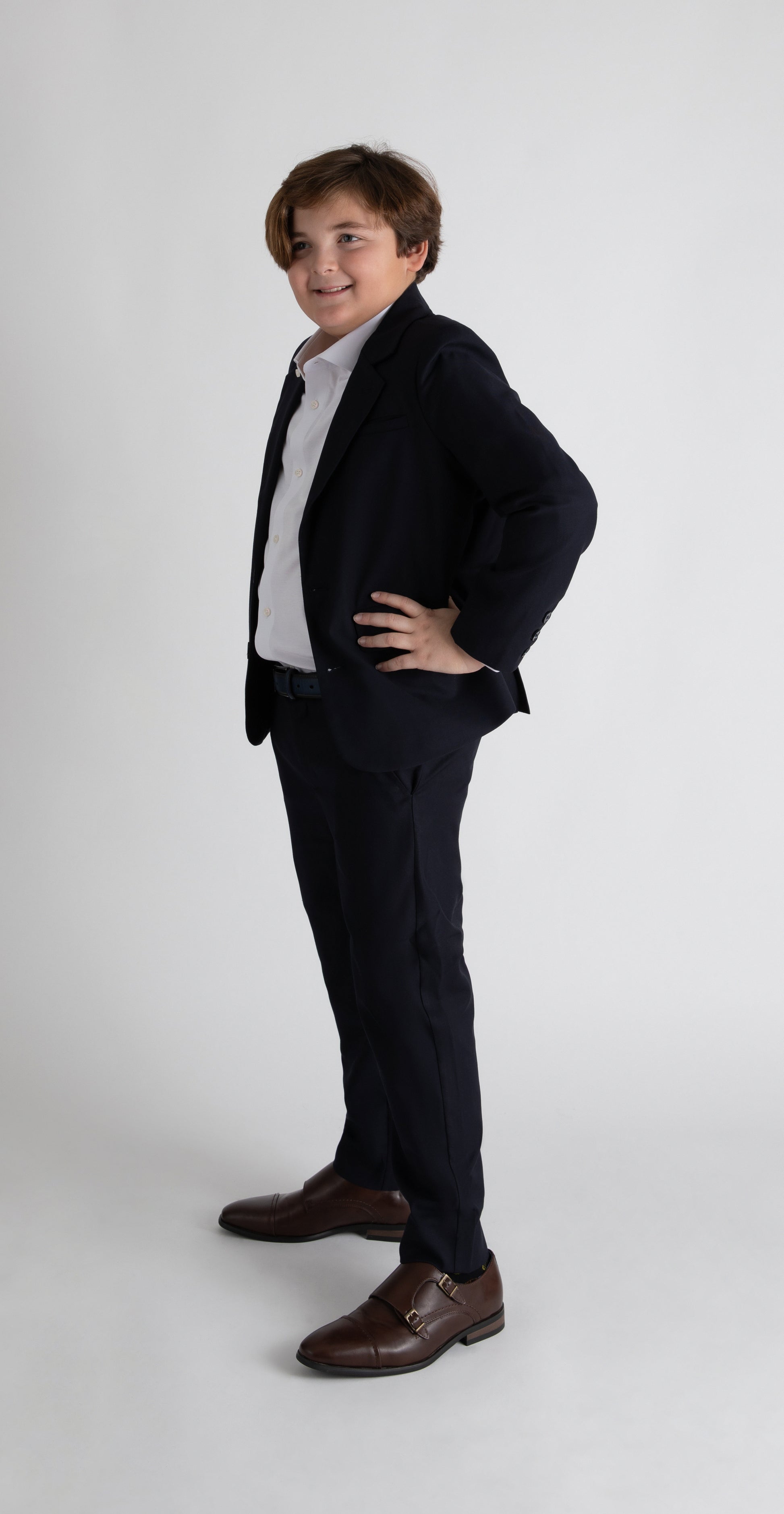 navy twill husky boys dress pants full 