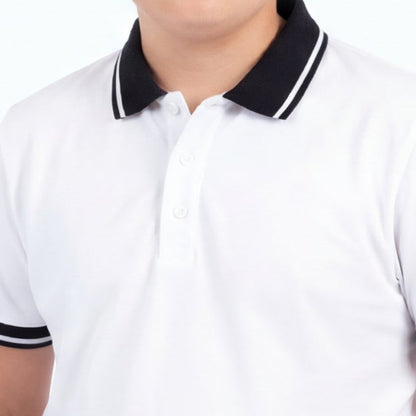 White Trim Polo