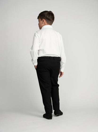 Classic Black Dress Pants Husky Boys