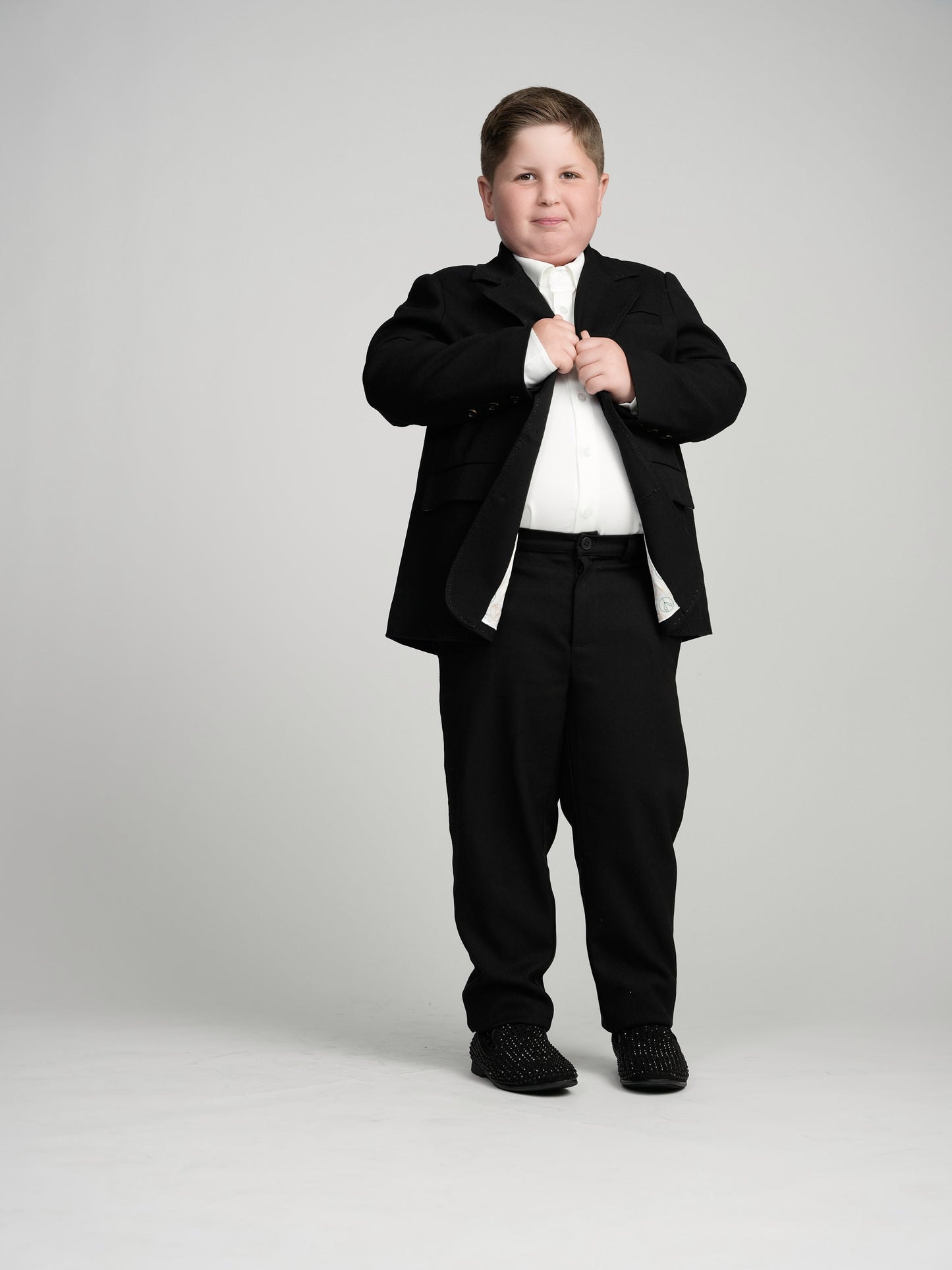 Classic Black Dress Pants Husky Boys