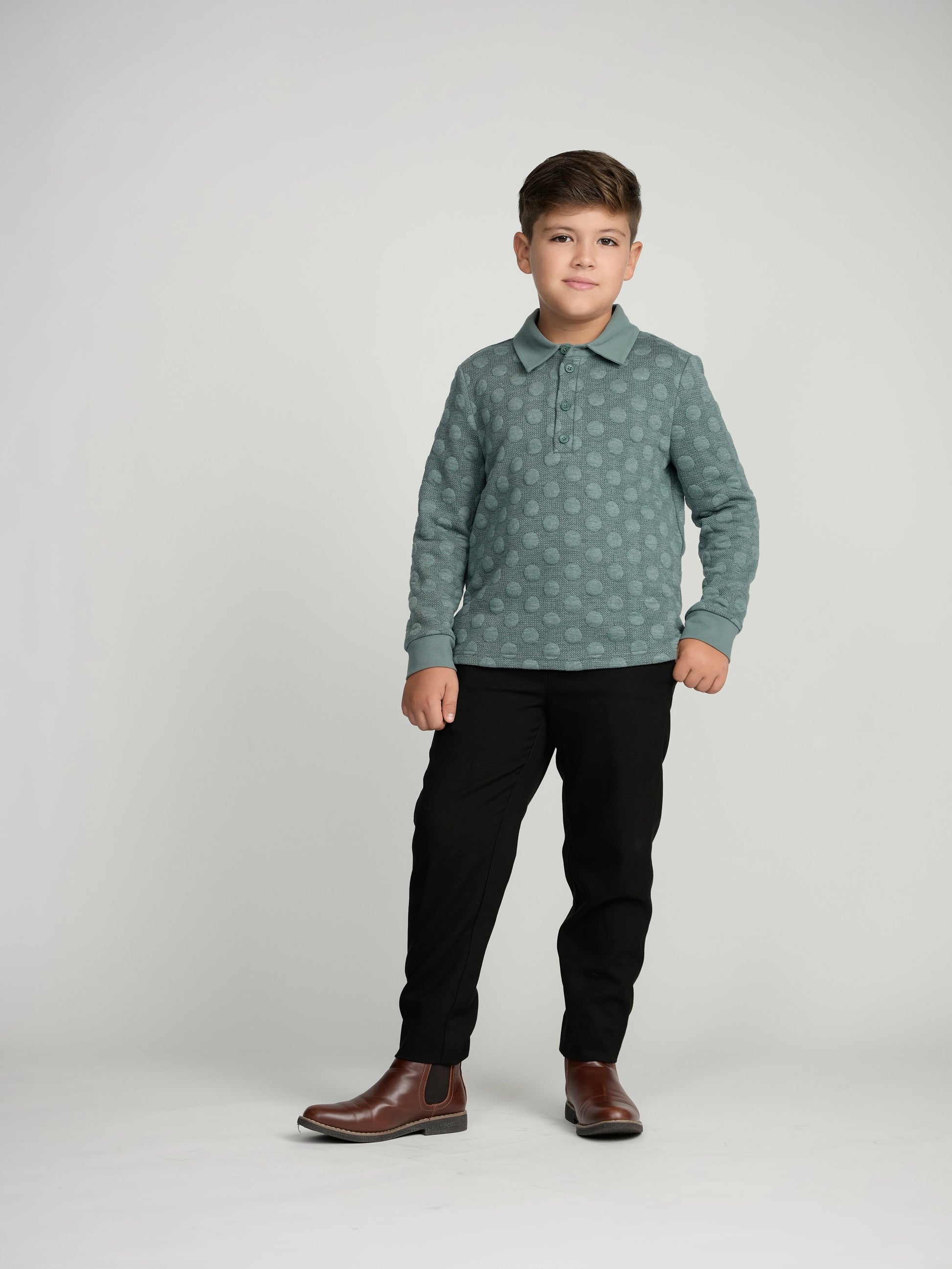 Classic Black Dress Pants Husky Boys