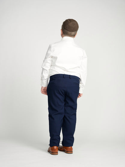 Classic Navy Dress Pants Husky Boys