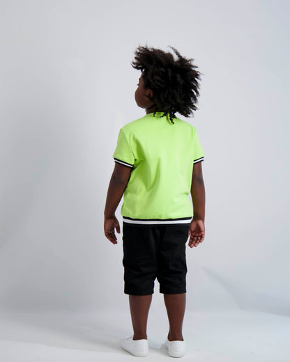 Neon Lime Bomber Shirt