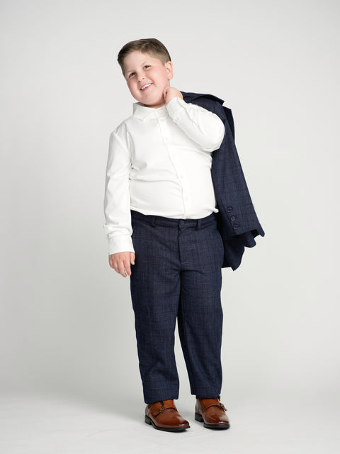 ASOS DESIGN dressy super skinny pants with tartan plaid in navy | ASOS