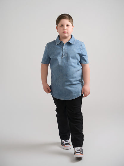 denim polo husky boys